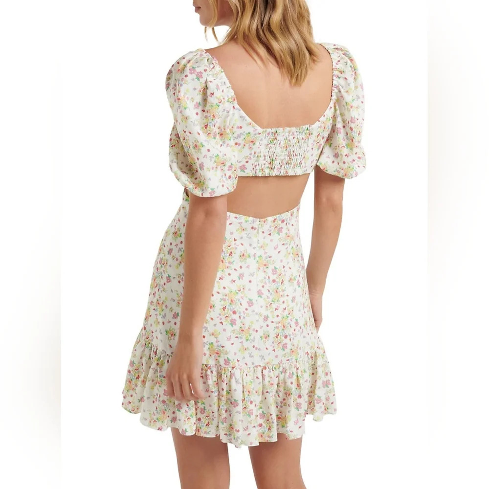 Ever New [10] Lizzie Bow Linen Mini Dress - Picture 3 of 5
